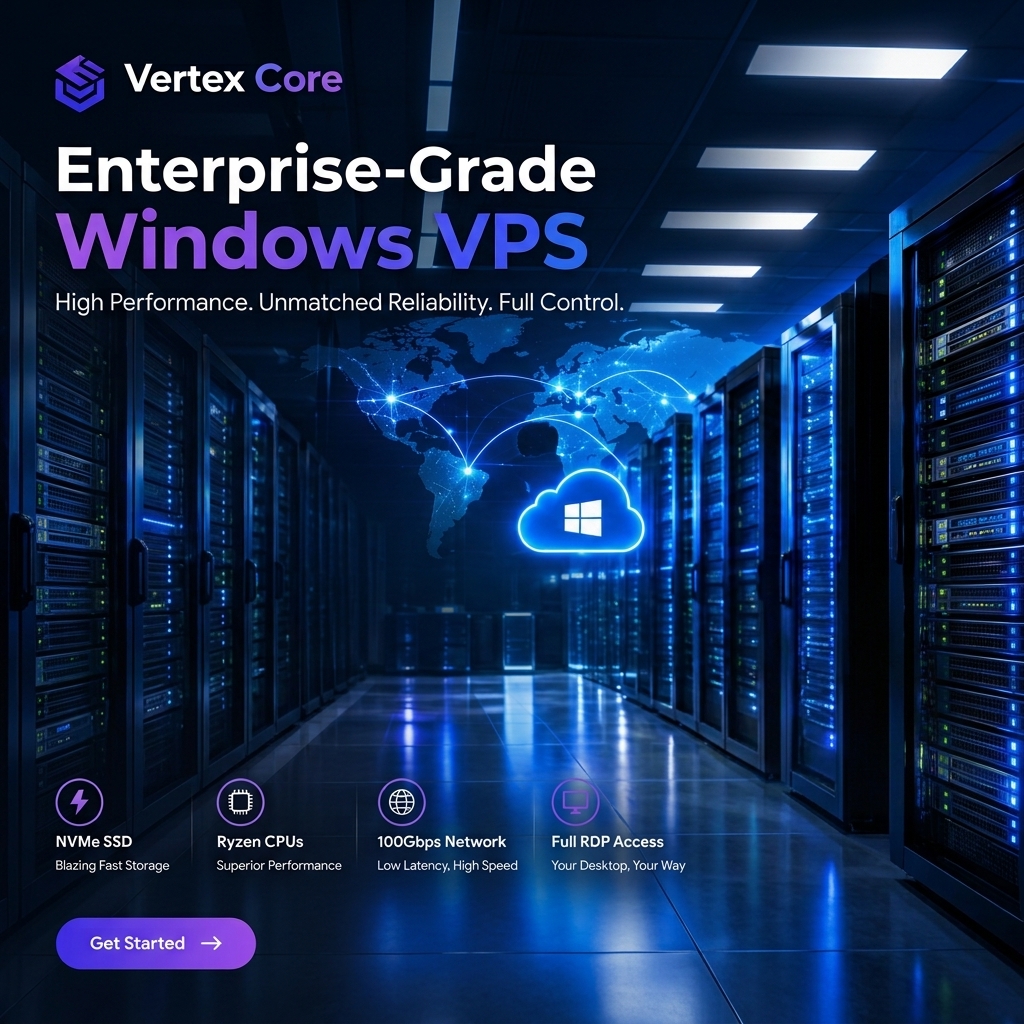 Windows VPS server infrastructure